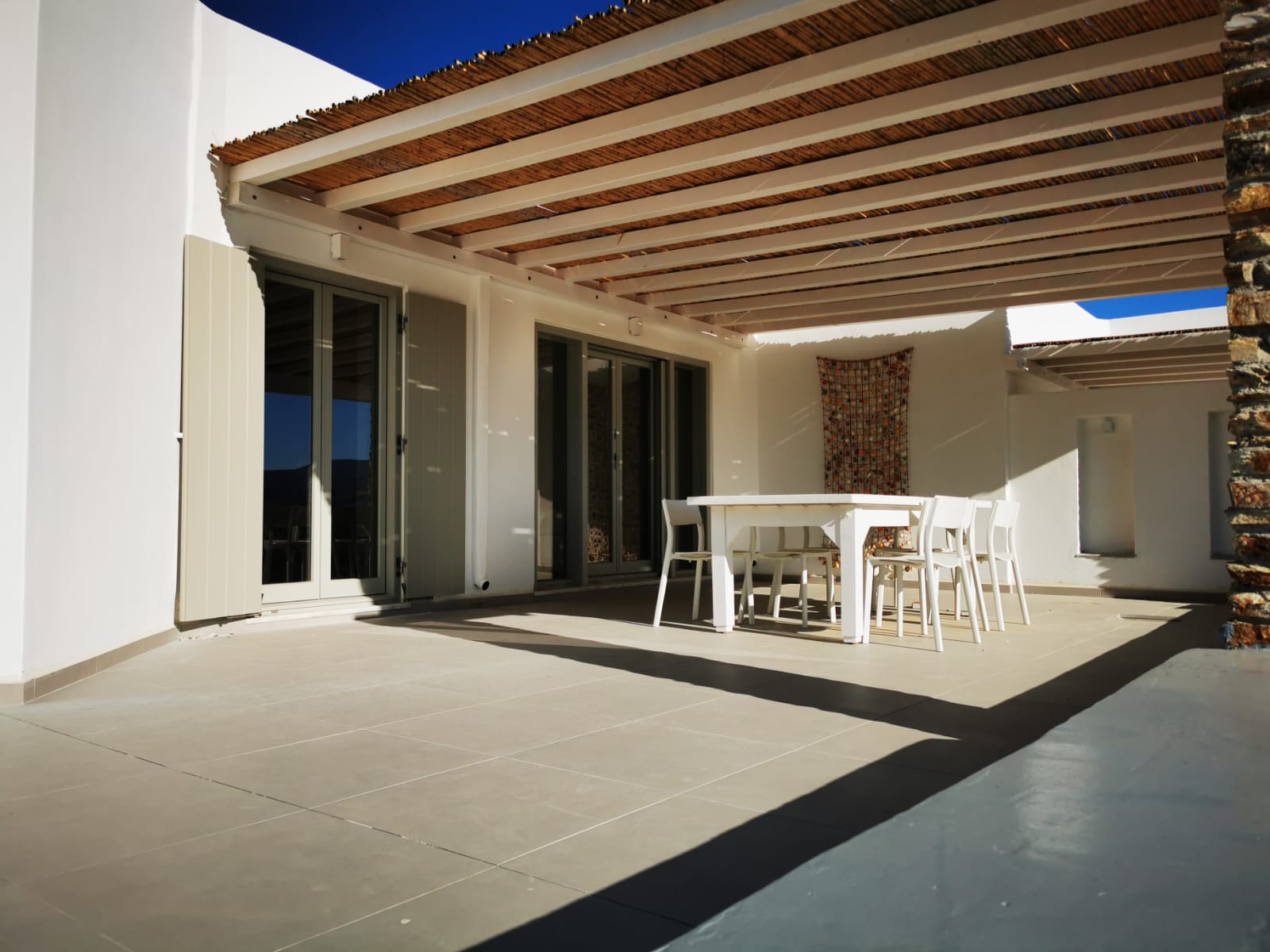 House 5 terrace with sea view